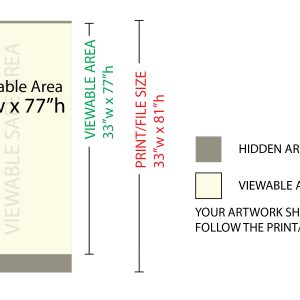 33" x 81" Standard Retractable Banner (Silver Base) - Image 2