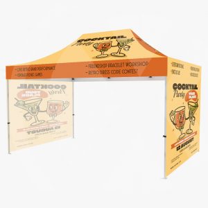 15ft Outdoor Event Tent Back Wall (No Top & Frame)